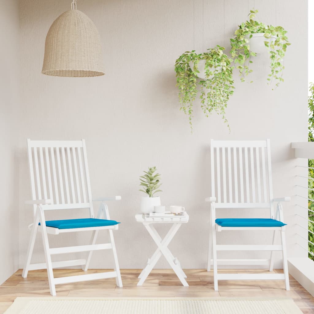 vidaXL Almofadões p/ cadeiras de jardim 2 pcs tecido oxford azul