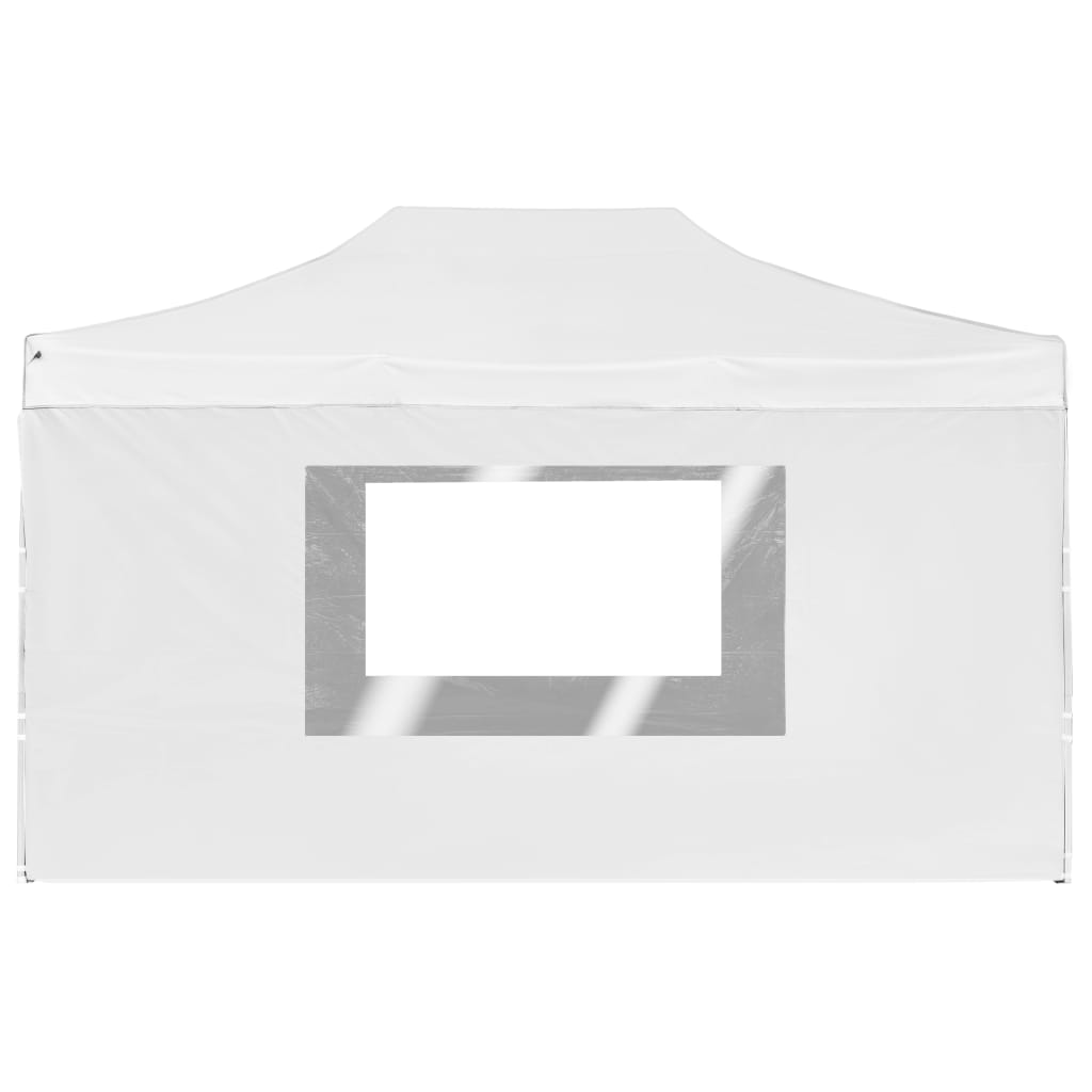 vidaXL Tenda dobrável profissional com paredes alumínio 4,5x3m branco