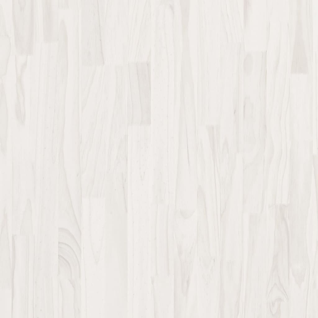 vidaXL Estante com 3 prateleiras 100x30x105 cm pinho maciço branco