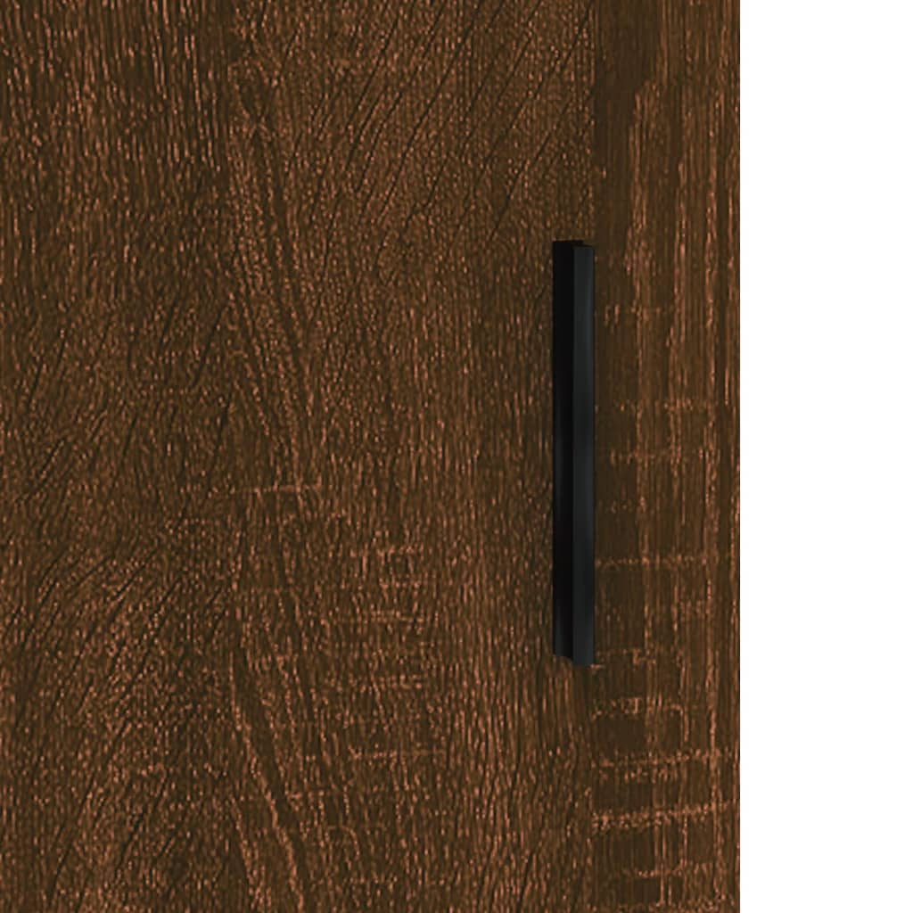 vidaXL Móveis de parede 2 pcs derivados de madeira carvalho castanho
