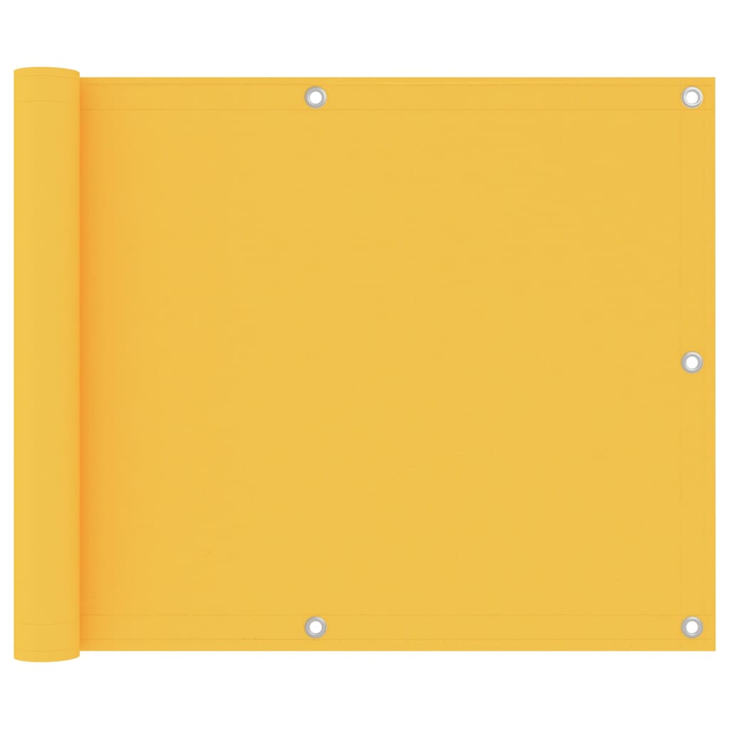 vidaXL Tela de varanda 75x500 cm tecido Oxford amarelo