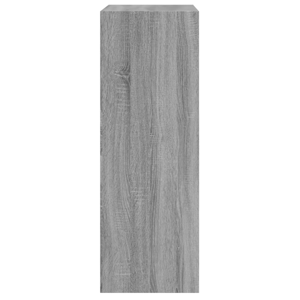 vidaXL Sapateira 60x34x96,5 cm derivados de madeira cinzento sonoma