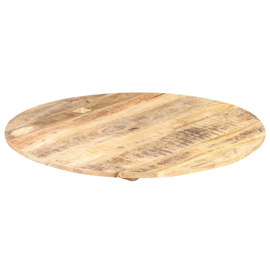 vidaXL Tampo de mesa redondo madeira mangueira maciça 15-16 mm 80 cm