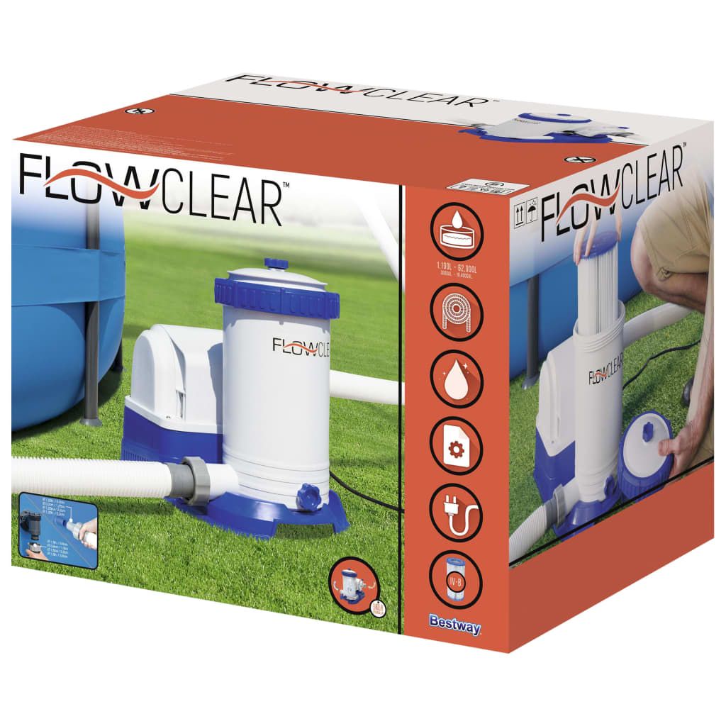Bestway Flowclear Bomba de filtragem para piscina 9463 L/h