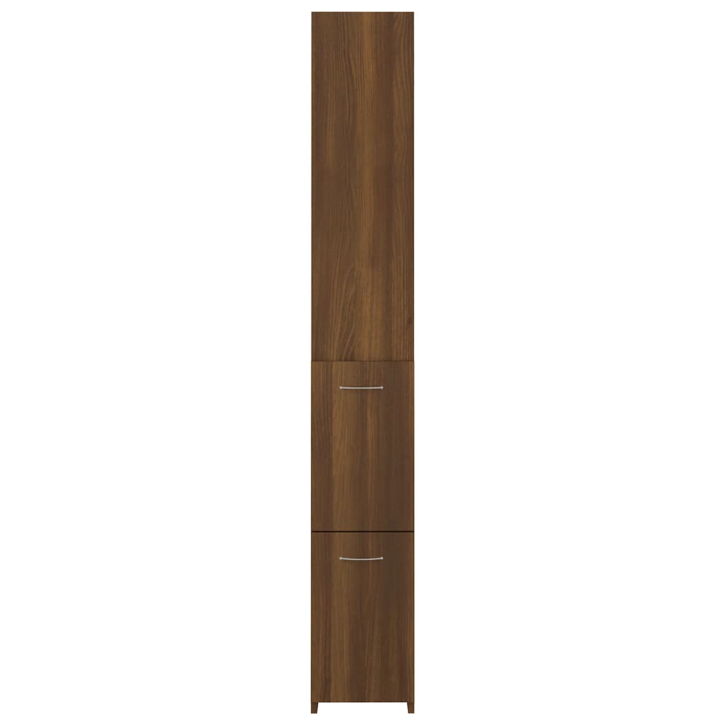 vidaXL Armário WC 25x26,5x170cm derivados de madeira carvalho castanho