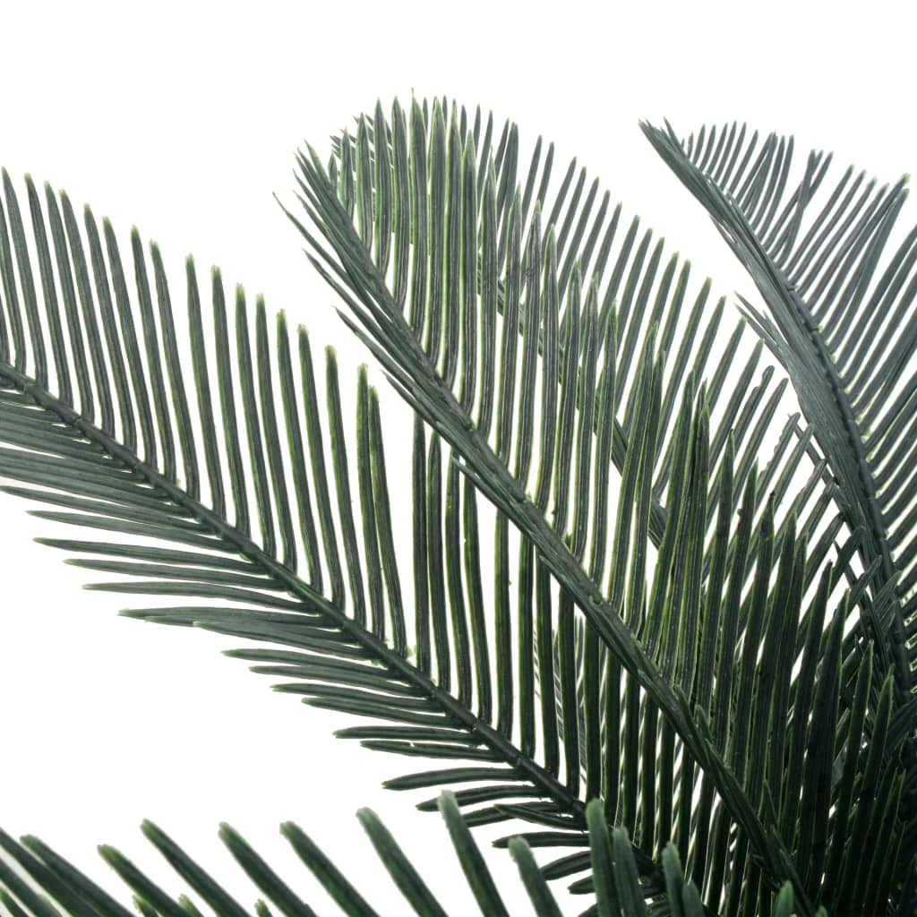 vidaXL Palmeira cica artificial com vaso 125 cm verde