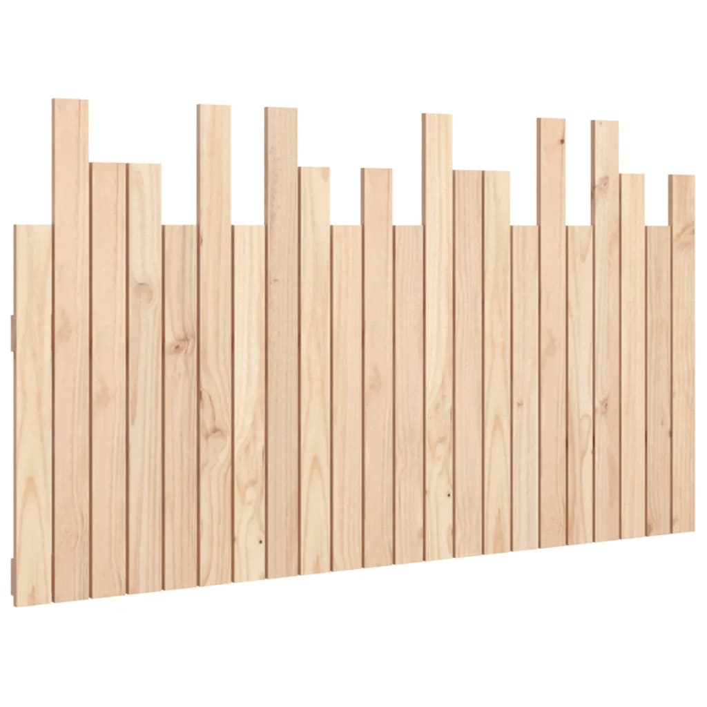 vidaXL Cabeceira de parede 140x3x80 cm madeira de pinho maciça