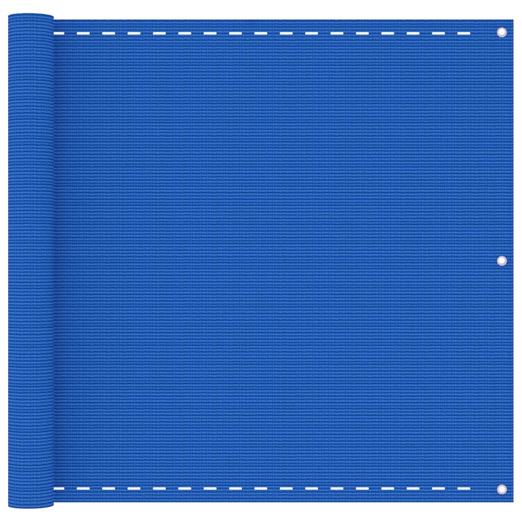 vidaXL Tela de varanda 90x600 cm PEAD azul
