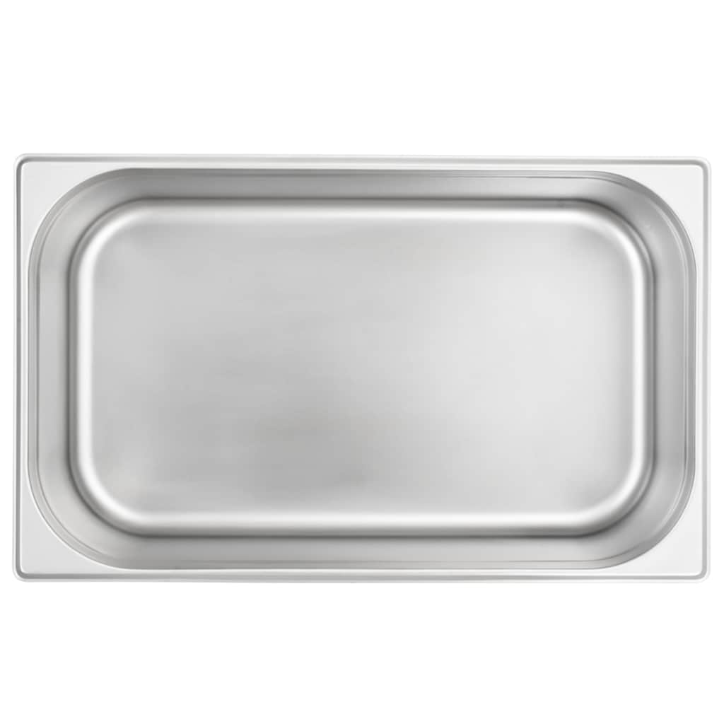 AcMax Bac Gastronorme GN 1/1 En Inox 21 L – Profondeur 150 Mm, Qualité Pro Pour Buffet & Cuisine