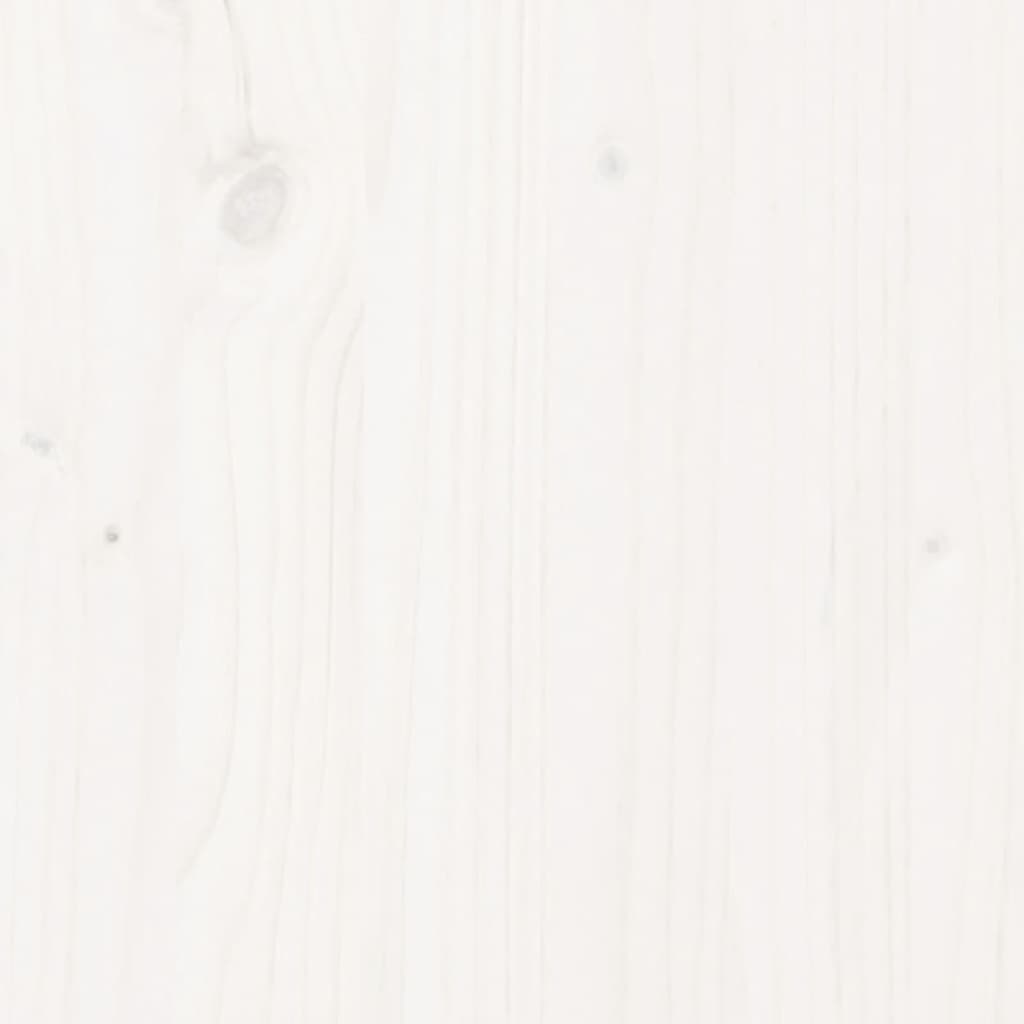 vidaXL Banco de corredor 60x28x45 cm madeira de pinho maciça branco