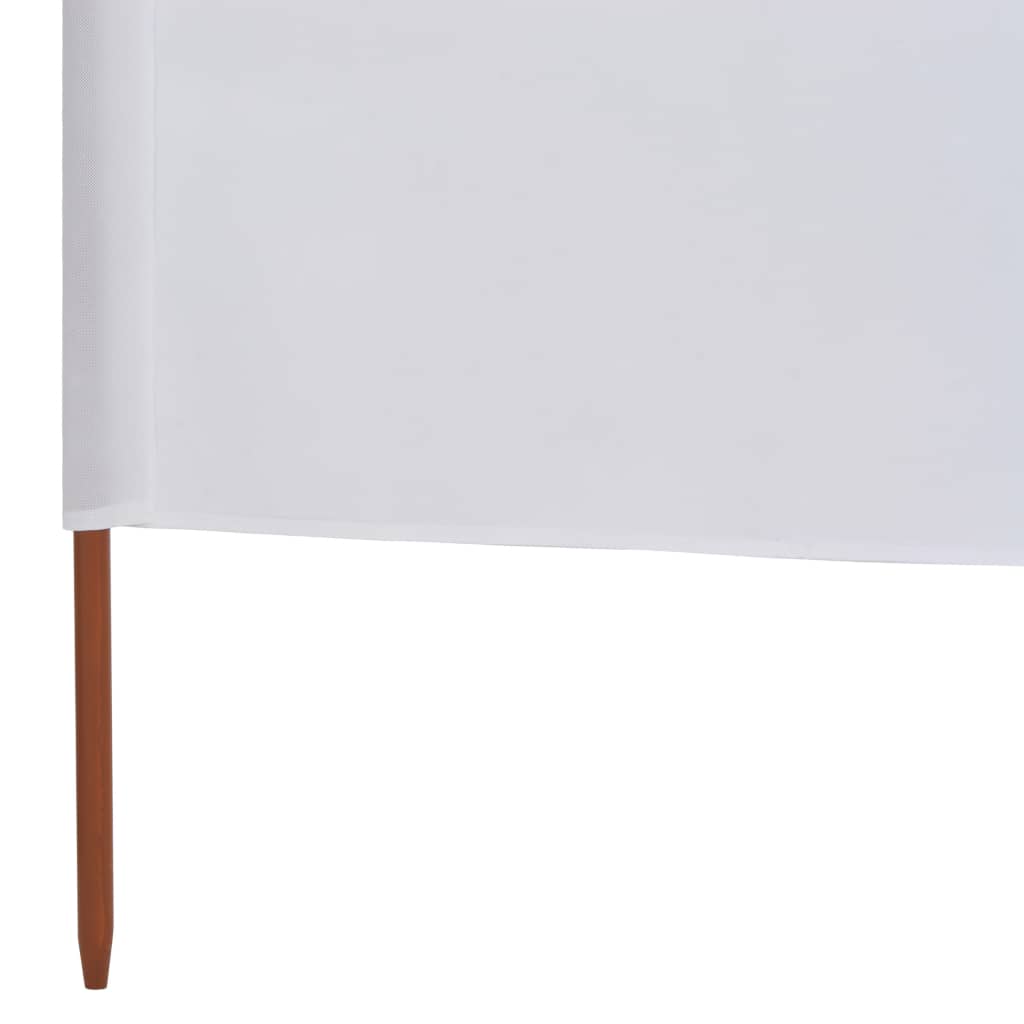 vidaXL Para-vento com 9 painéis em tecido 1200x160 cm cor areia branco