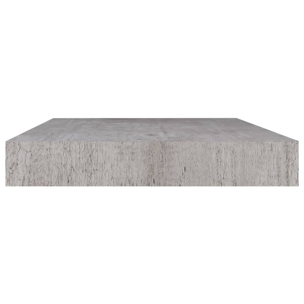 vidaXL Prateleiras de parede 2 pcs 50x23x3,8 cm MDF cinzento-cimento