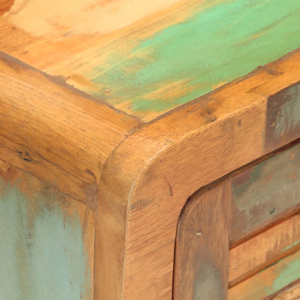 vidaXL Mesa de cabeceira 40x30x50 cm madeira recuperada maciça