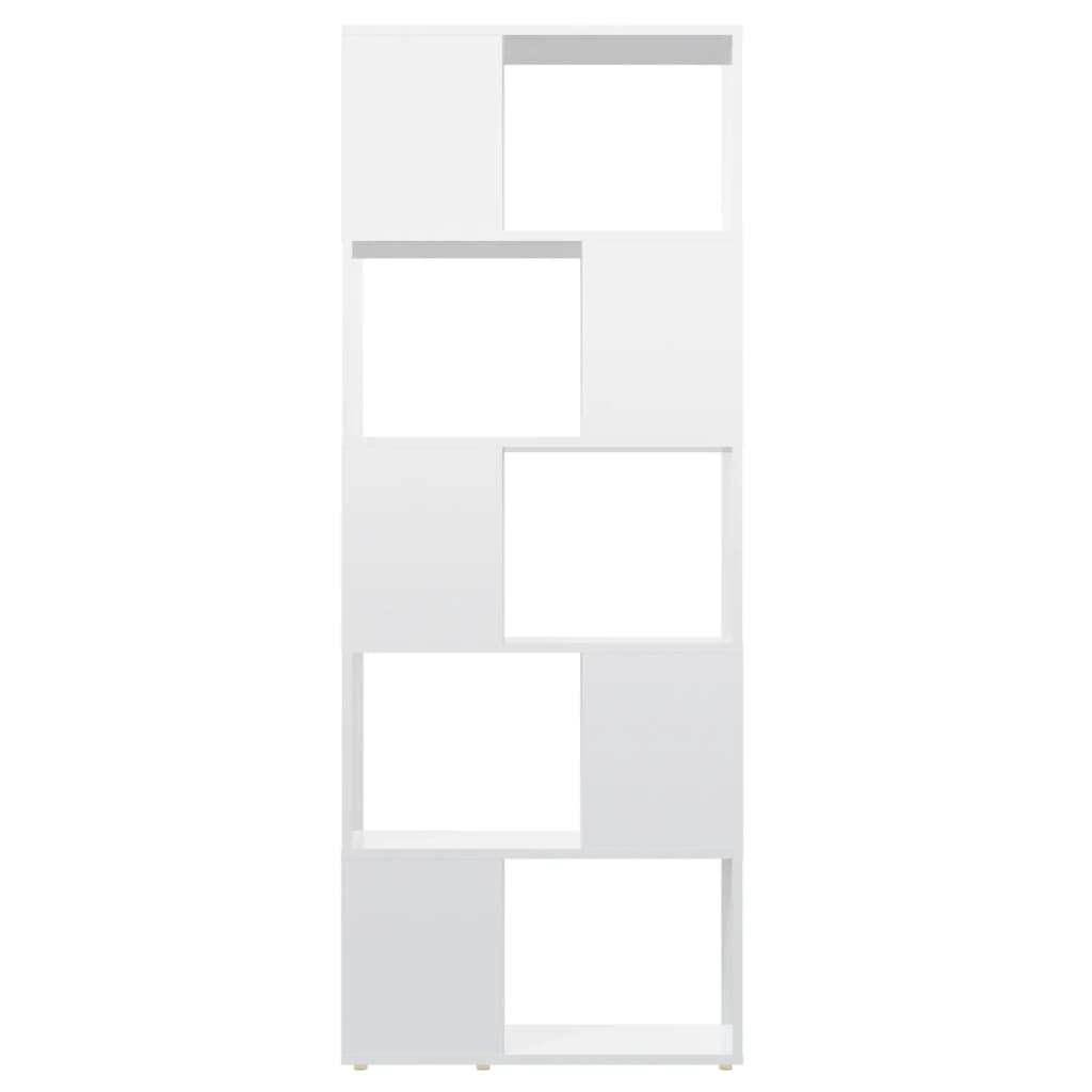 vidaXL Estante/divisória 60x24x155 cm branco brilhante