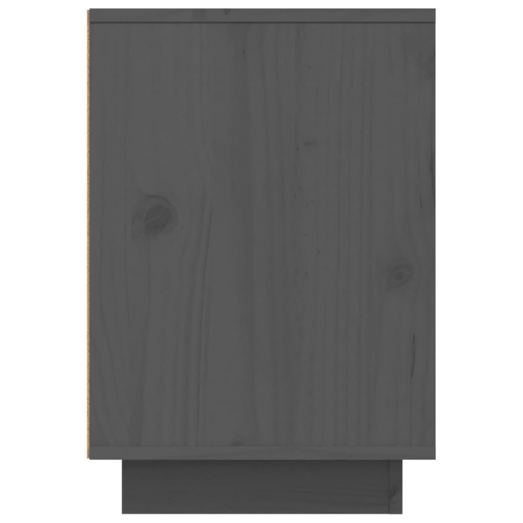 vidaXL Mesas de cabeceira 2 pcs 50x34x50 cm madeira pinho maciça cinza