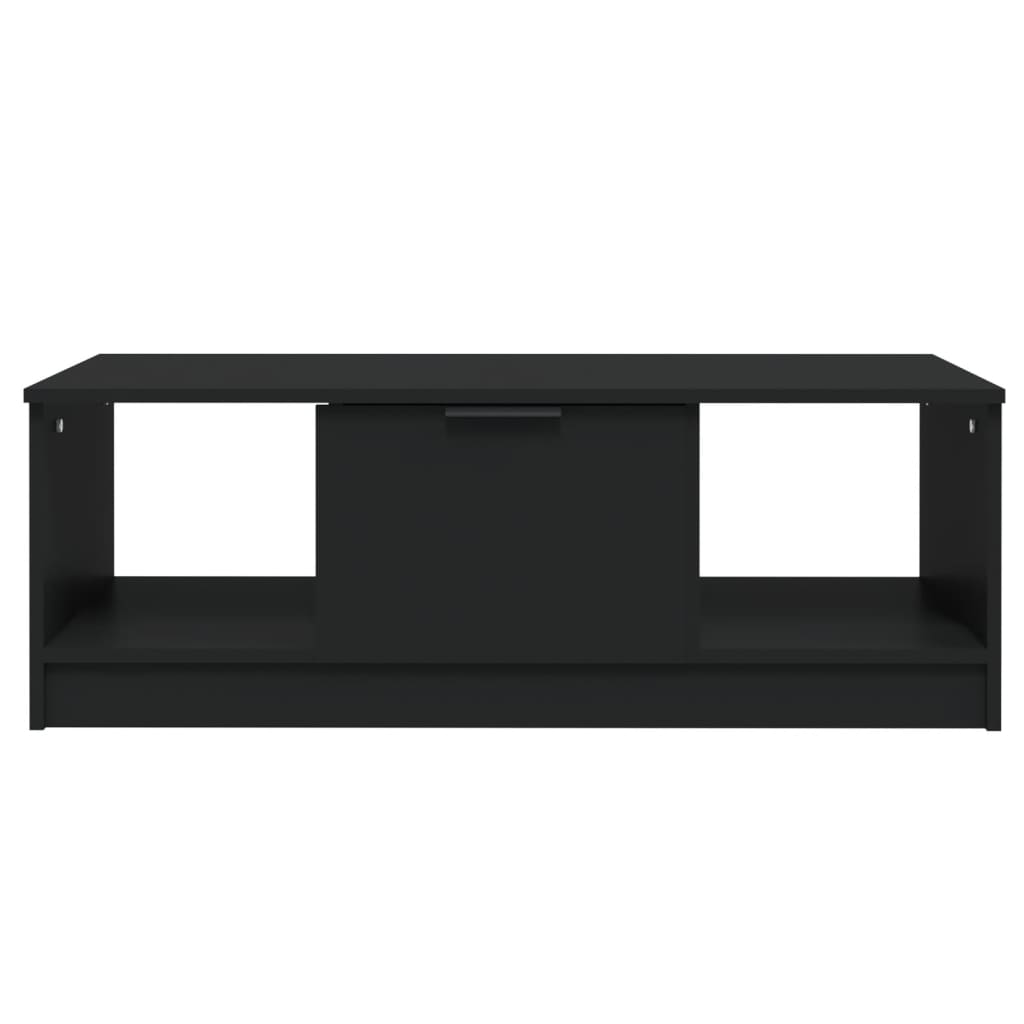 vidaXL Mesa de centro 102x50x36 cm madeira processada preto