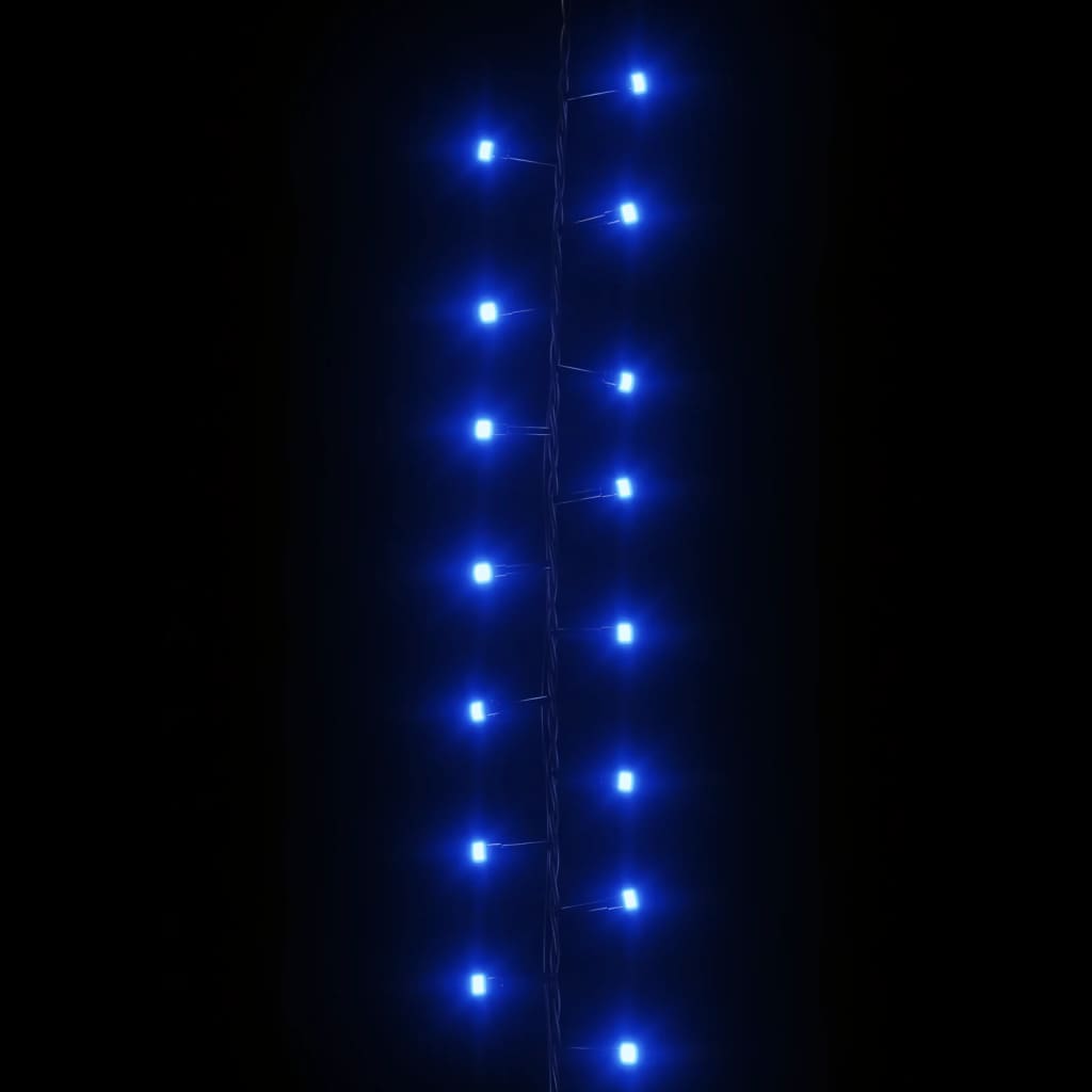 vidaXL Cordão de luzes compacto 3000 luzes LED 65 m PVC azul