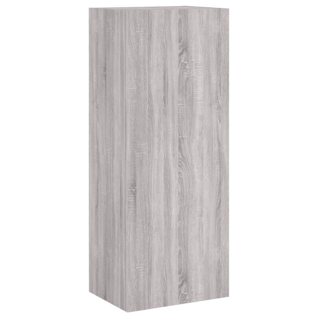 vidaXL 5 pcs móveis de parede p/ TV derivados de madeira cinza sonoma