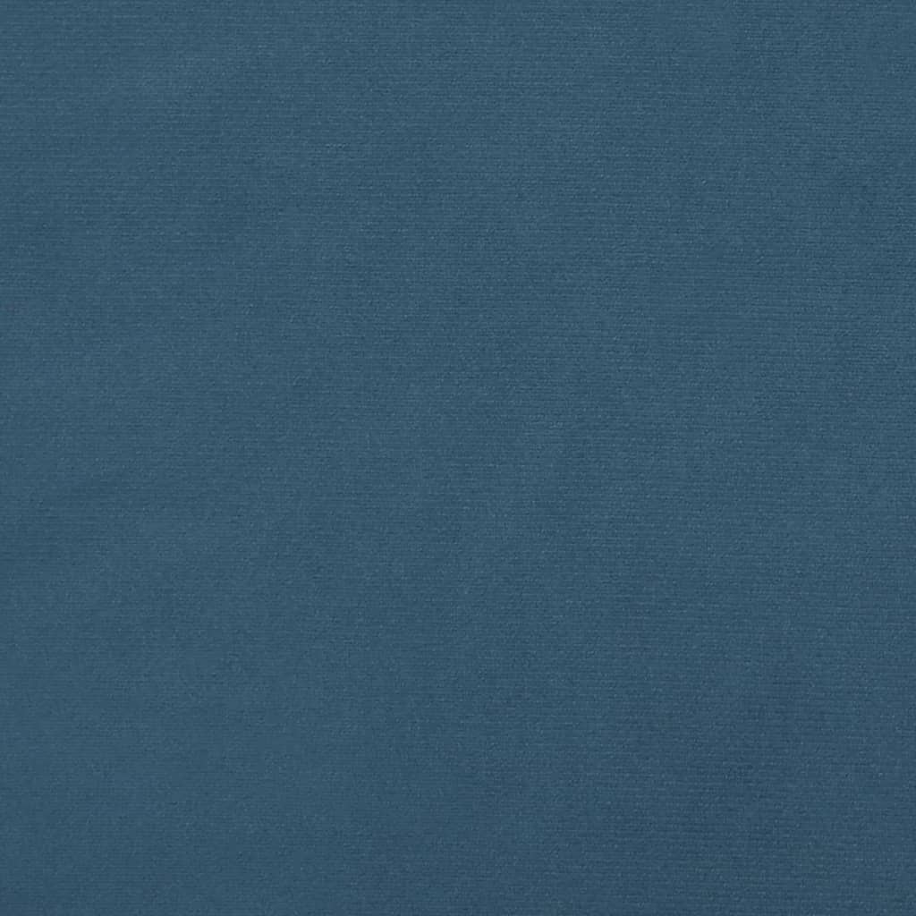 vidaXL Cabeceira de cama veludo 80x5x78/88 cm azul