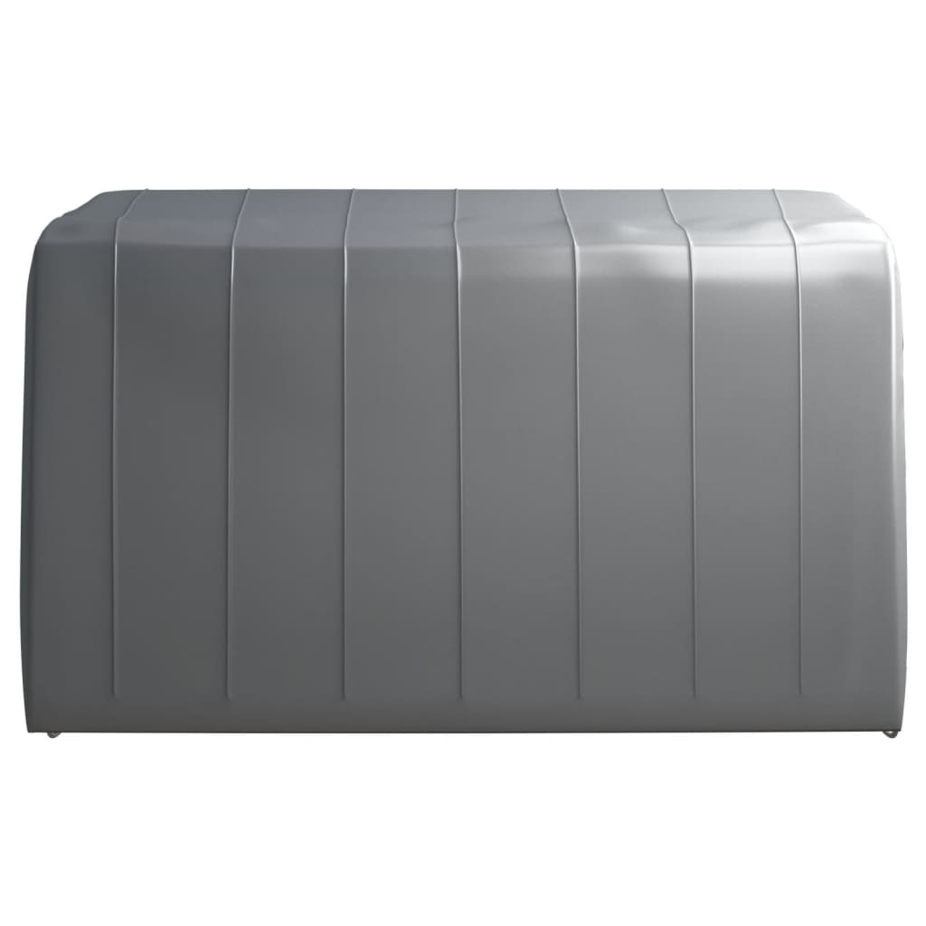 vidaXL Tenda de armazenamento 370x370 cm aço cinzento