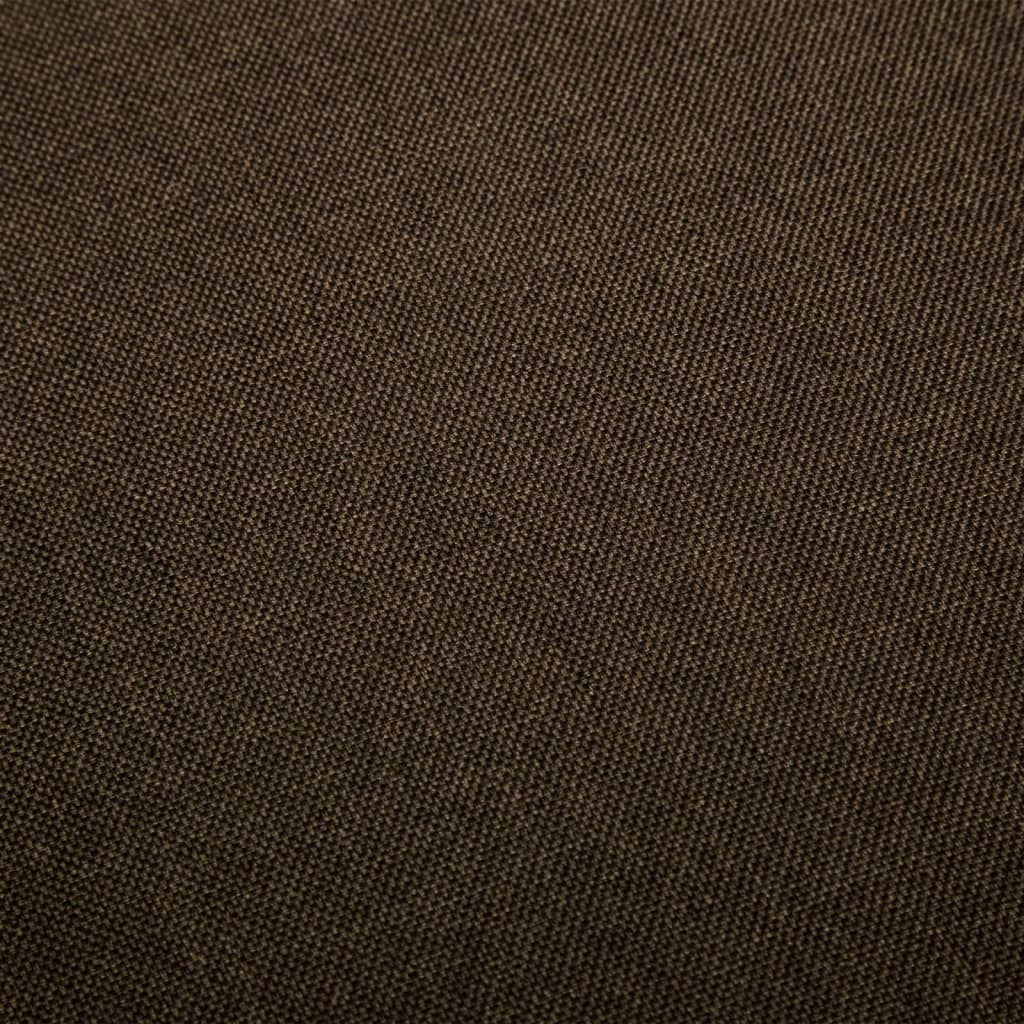 vidaXL Cadeiras de jantar giratórias 6 pcs tecido castanho-escuro