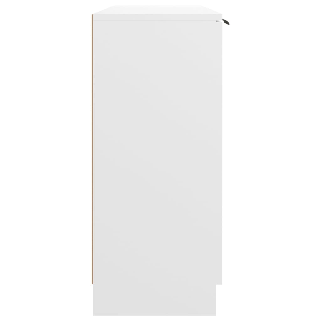 vidaXL Aparador 90,5x30x70 cm madeira processada branco