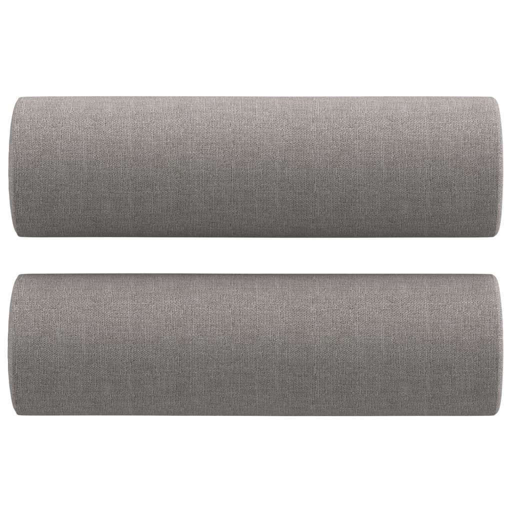 vidaXL 2 pcs conjunto de sofás c/ almofadões tecido cinza-claro
