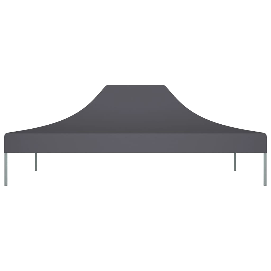 vidaXL Teto para tenda de festas 4x3 m 270 g/m² antracite