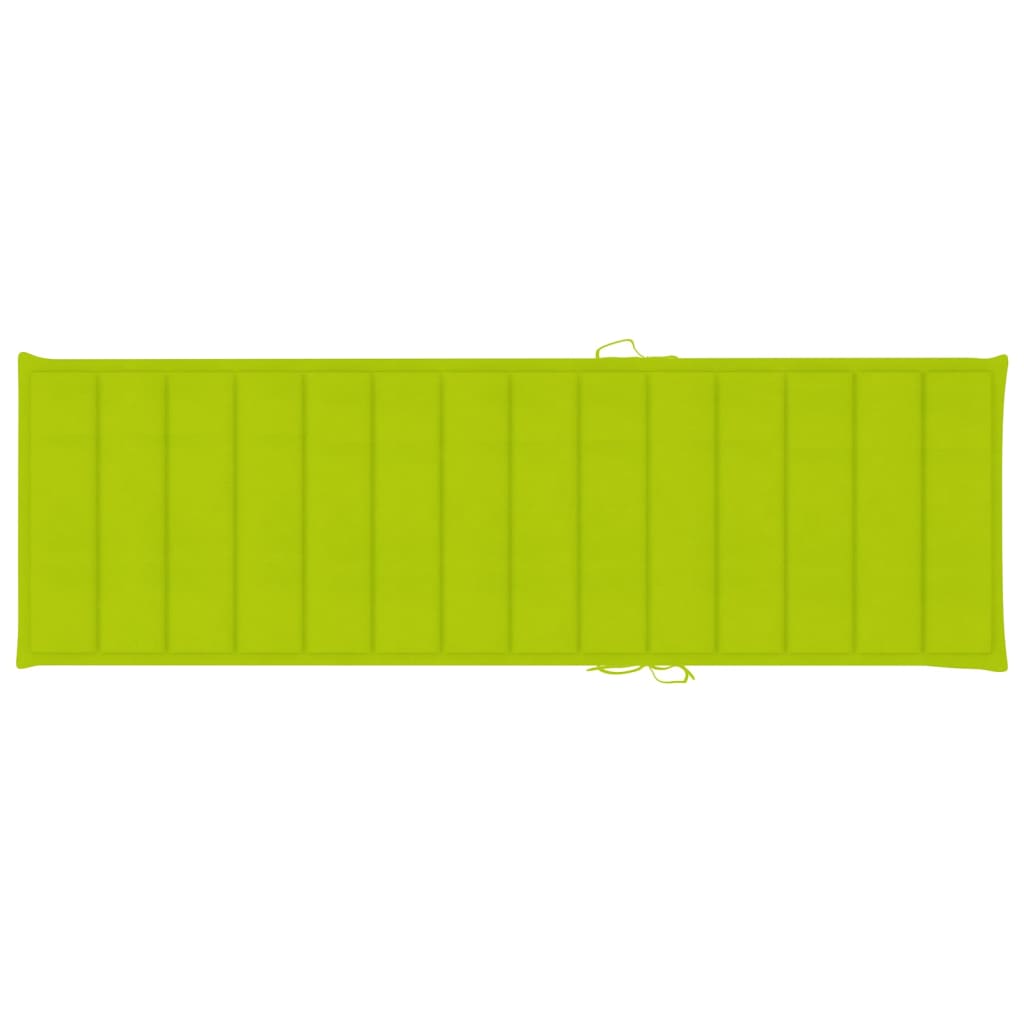 vidaXL Espreguiçadeira dupla c/ almofadões verde brilh. pinho impreg.
