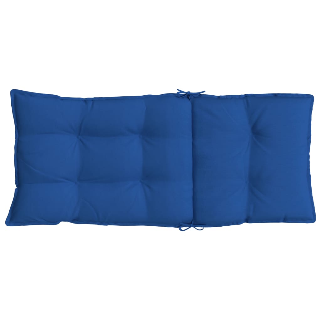 vidaXL Almofadões cadeira encosto alto 4 pcs tecido oxford azul real
