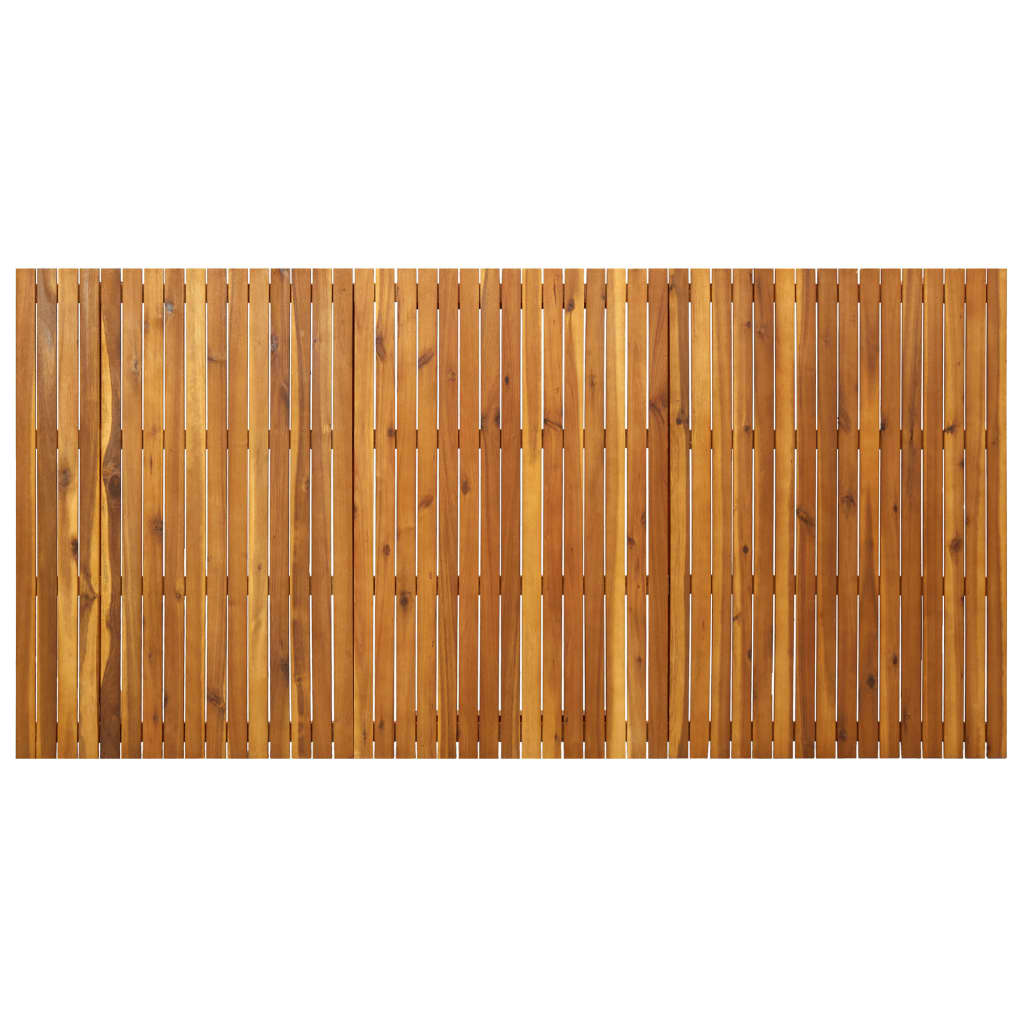 vidaXL Mesa de jardim 201,5x100x75 cm madeira de acácia maciça