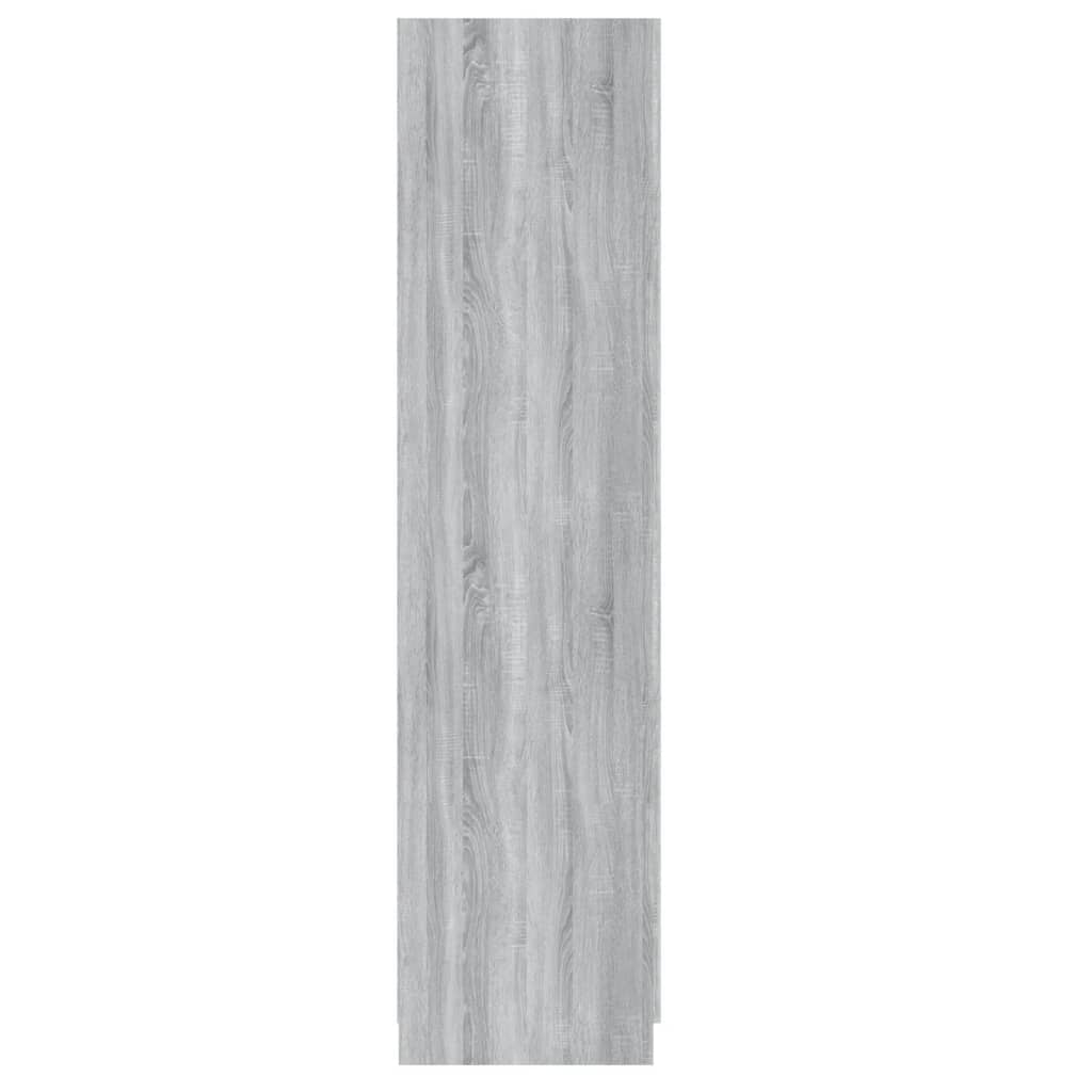 vidaXL Roupeiro 90x52x200 cm derivados de madeira cinzento sonoma
