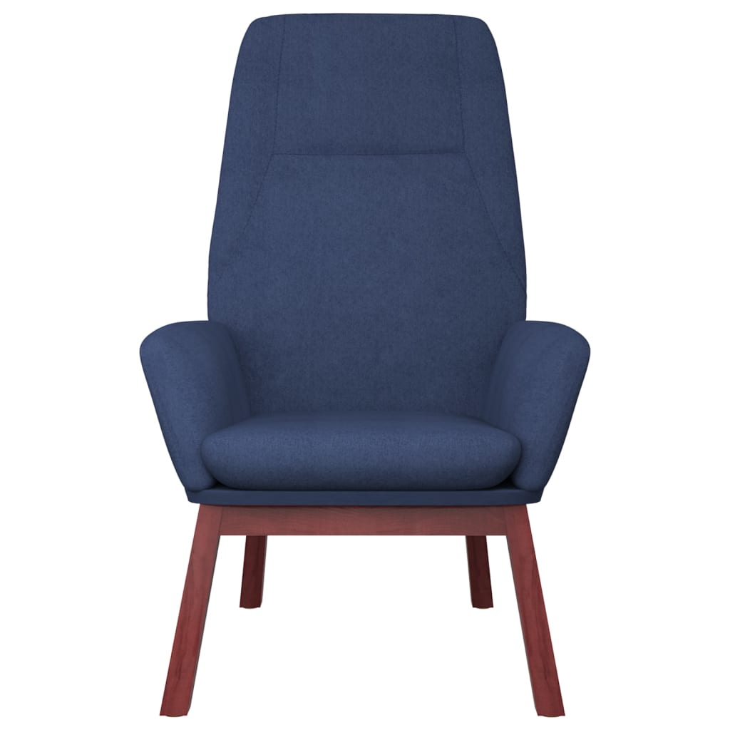 vidaXL Cadeira de descanso tecido azul