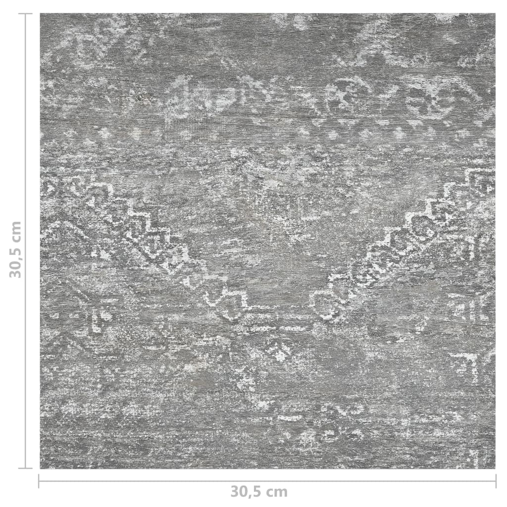 vidaXL Tábuas soalho autoadesivas 20 pcs 1,86 m² PVC cinzento-cimento
