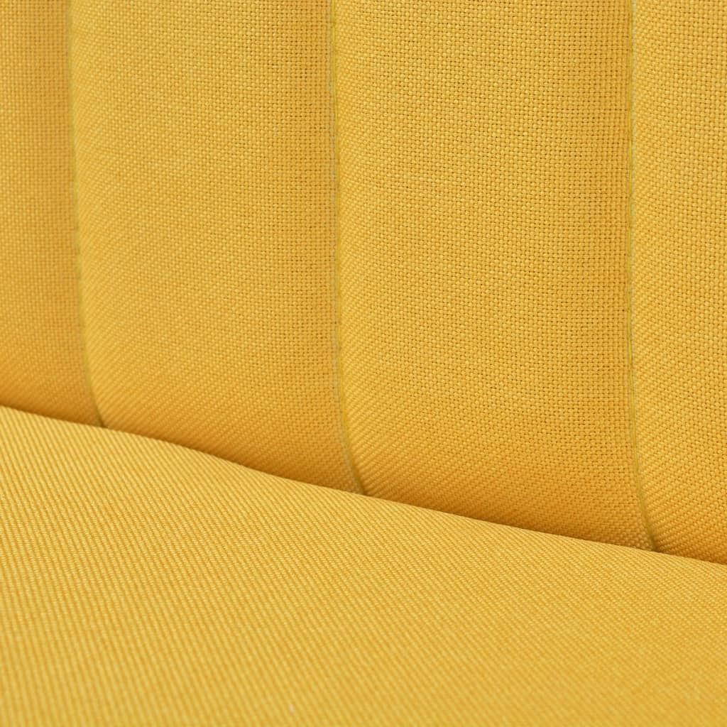vidaXL Sofá de tecido 117x55,5x77 cm amarelo