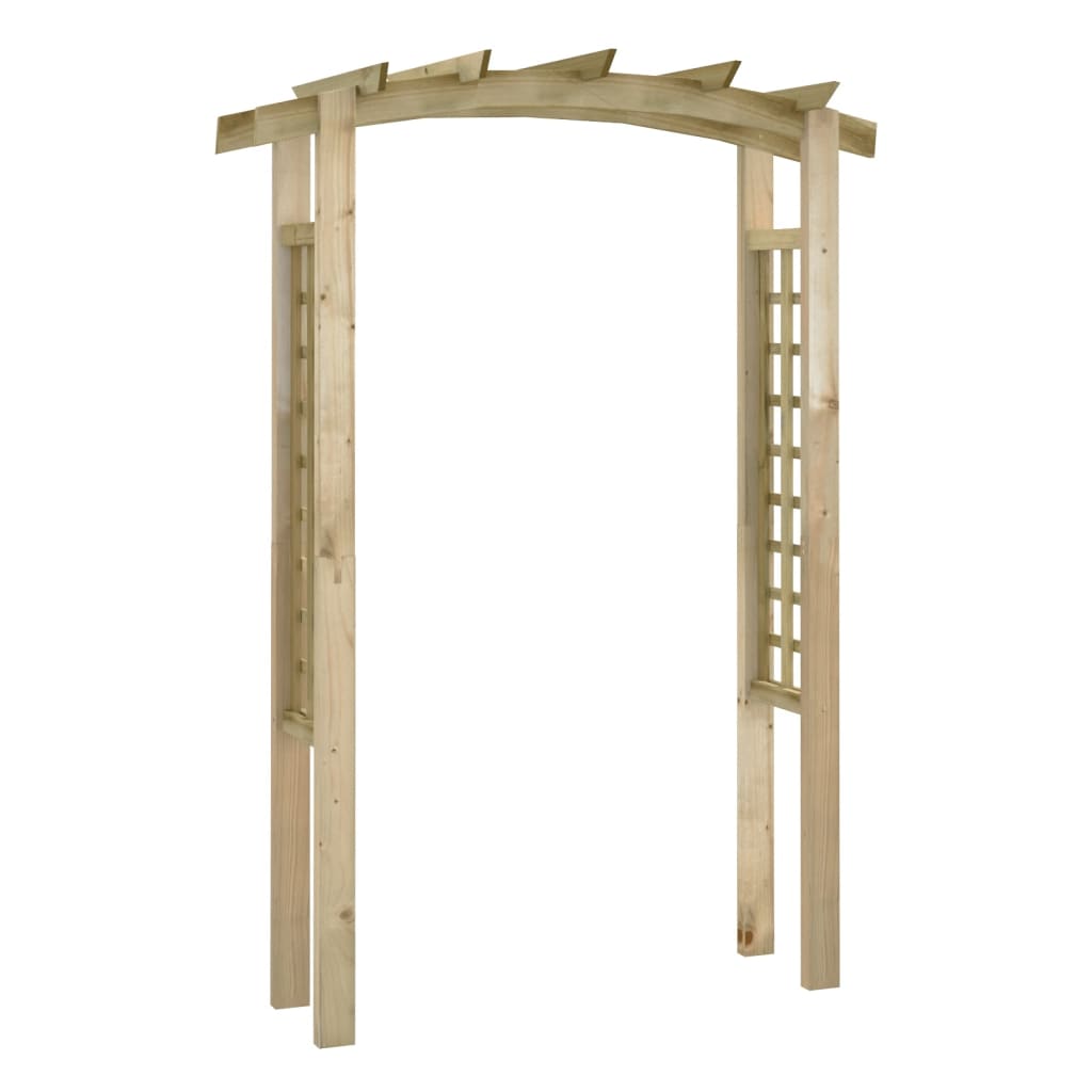 vidaXL Arco em treliça 150x60x210 cm madeira