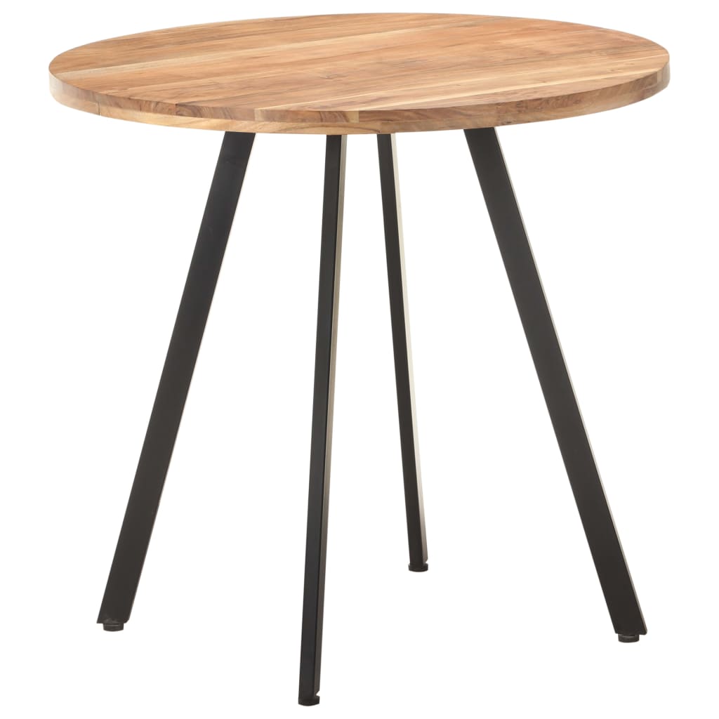 vidaXL Mesa de jantar 80 cm madeira de acácia maciça