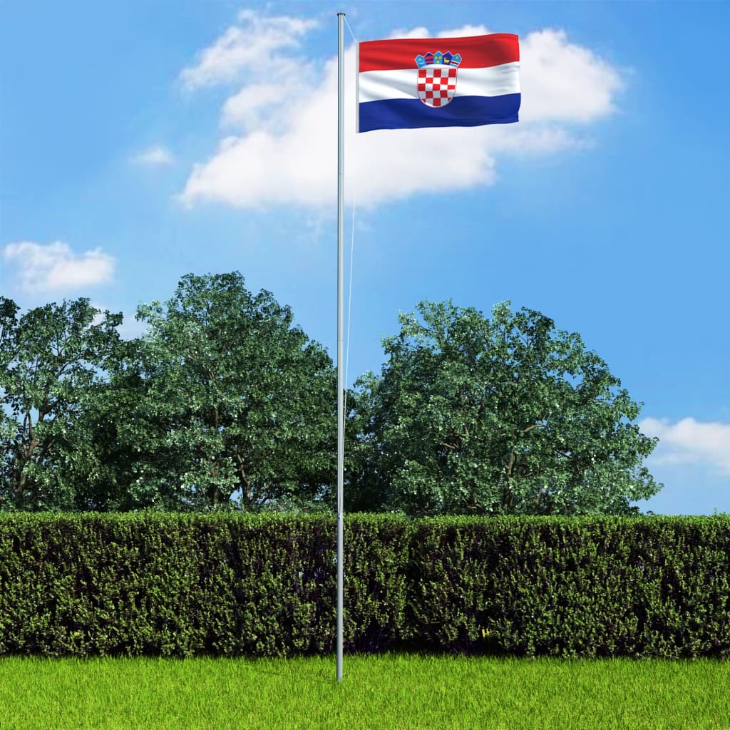 vidaXL Bandeira da Croácia 90x150 cm