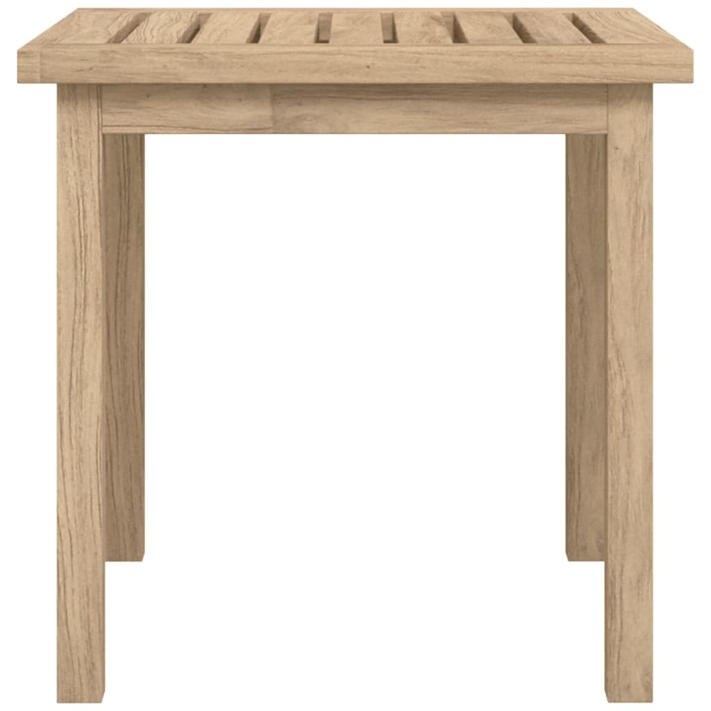 vidaXL Mesa de apoio 45x45x45 cm madeira de teca maciça