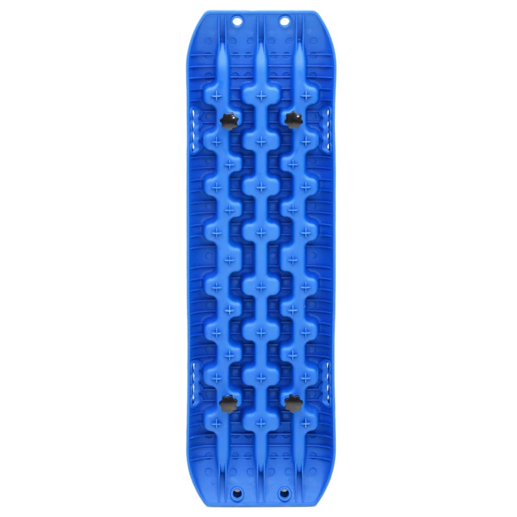 vidaXL Placas de tração 2 pcs 106x30,5x7 cm nylon azul