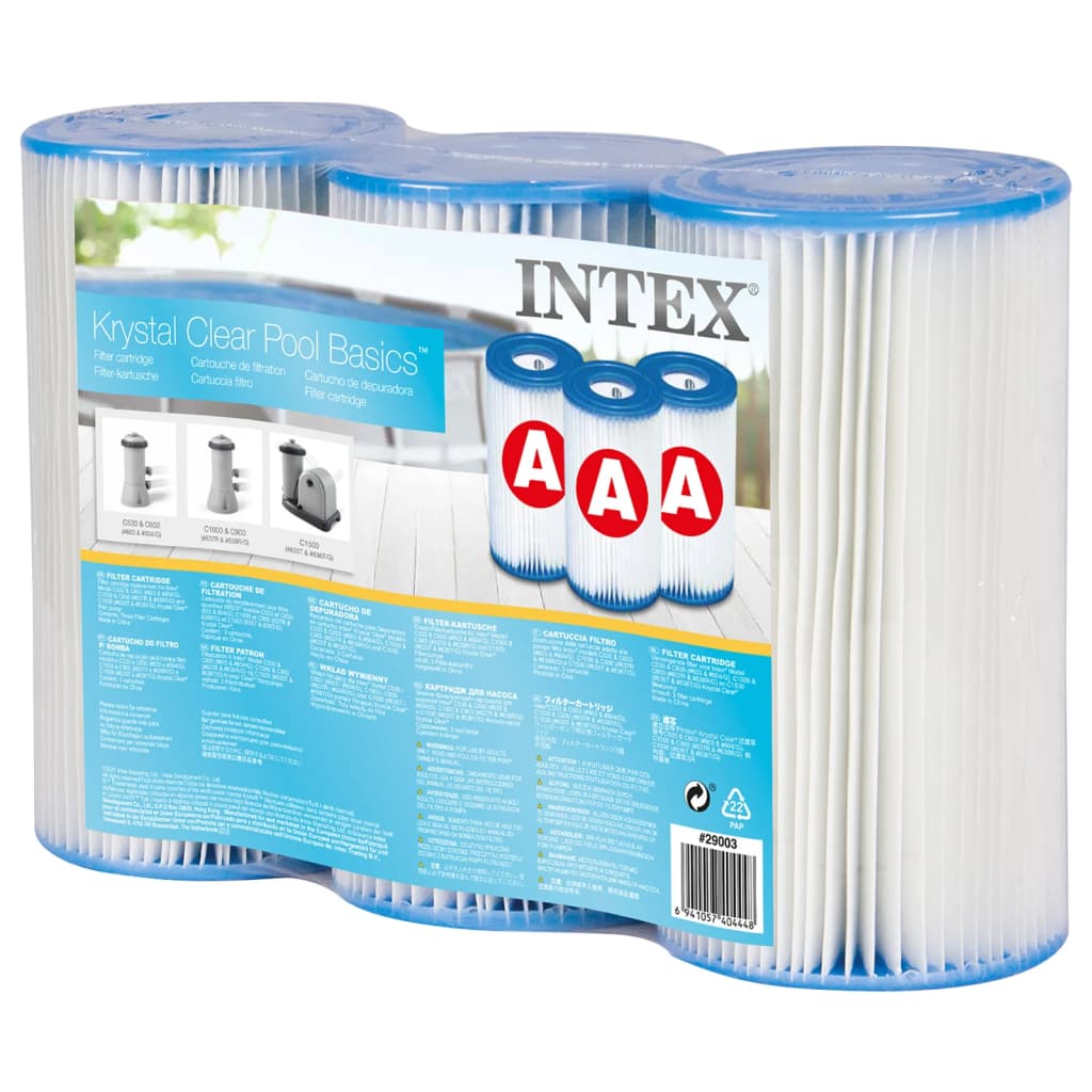 Intex Cartuchos de filtragem Tri-Pack 29003
