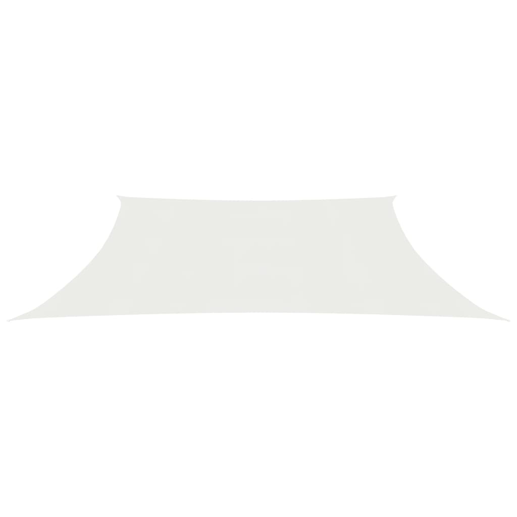 vidaXL Para-sol estilo vela 160 g/m² 3/4x3 m PEAD branco