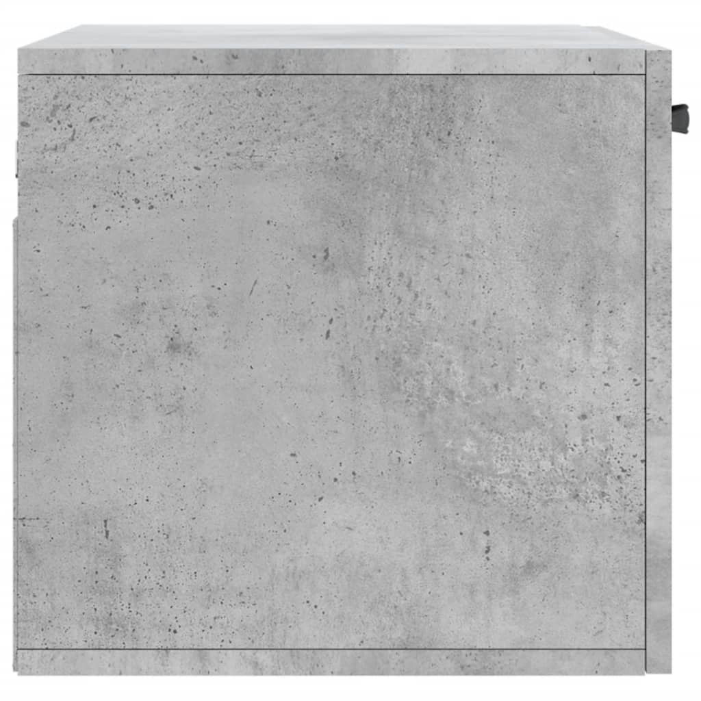 vidaXL Armário parede 60x36,5x35 cm derivados madeira cinzento cimento