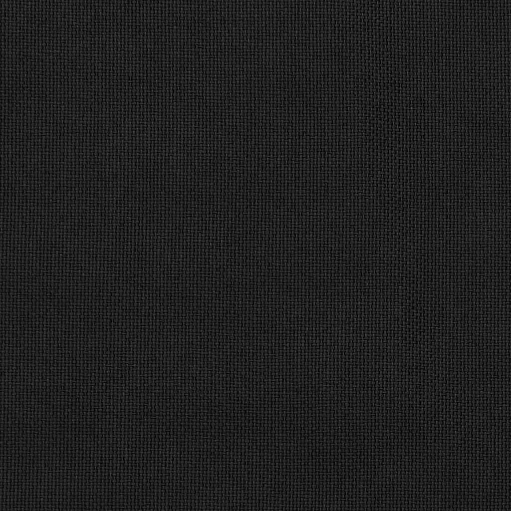 vidaXL Cortinas opacas aspeto linho com ganchos 290x245 cm preto