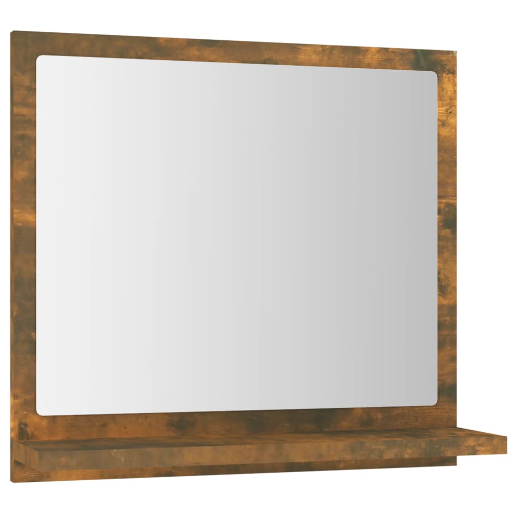 vidaXL Espelho WC 40x10,5x37 cm derivados de madeira carvalho fumado