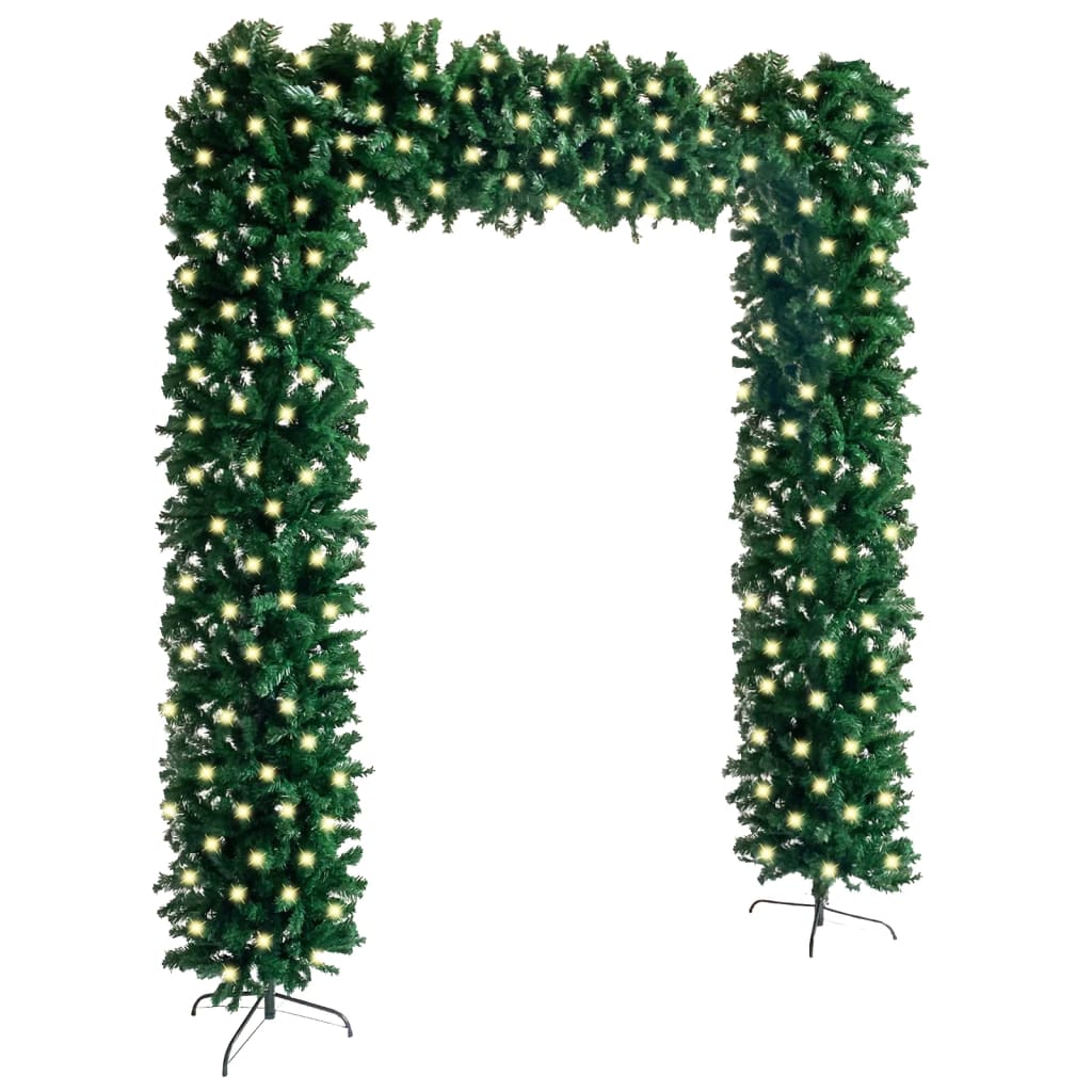 vidaXL Grinalda de Natal com luzes LED 240 cm verde