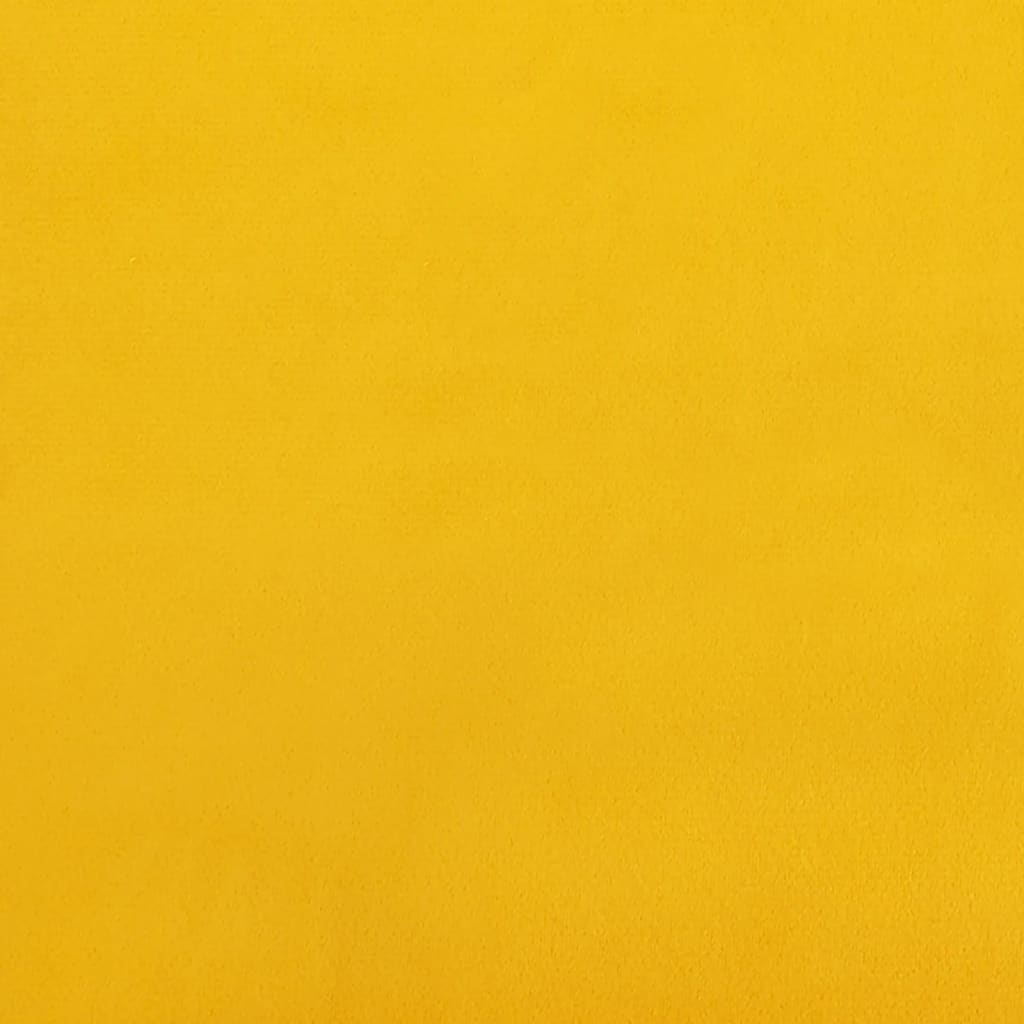vidaXL Banco 100x35x41 cm veludo amarelo