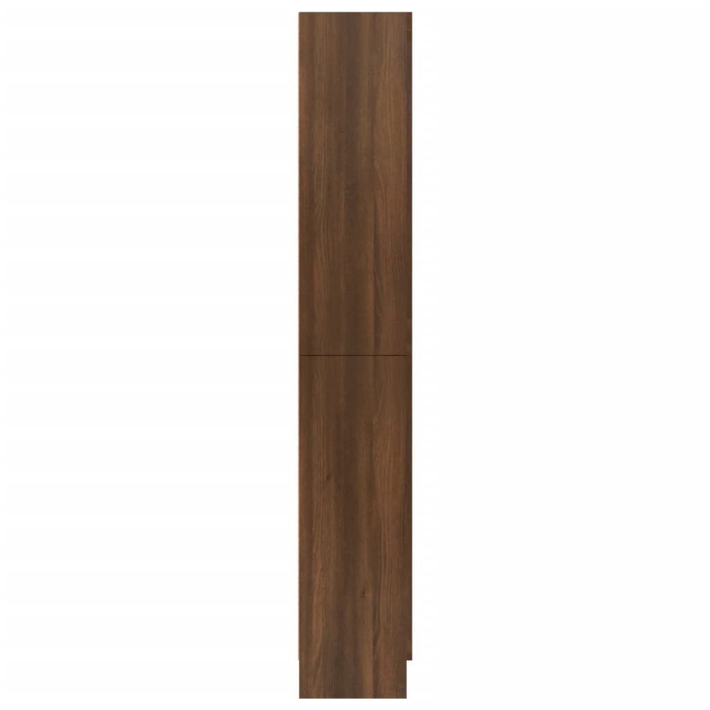 vidaXL Vitrine 82,5x30,5x185,5 cm derivados madeira carvalho castanho