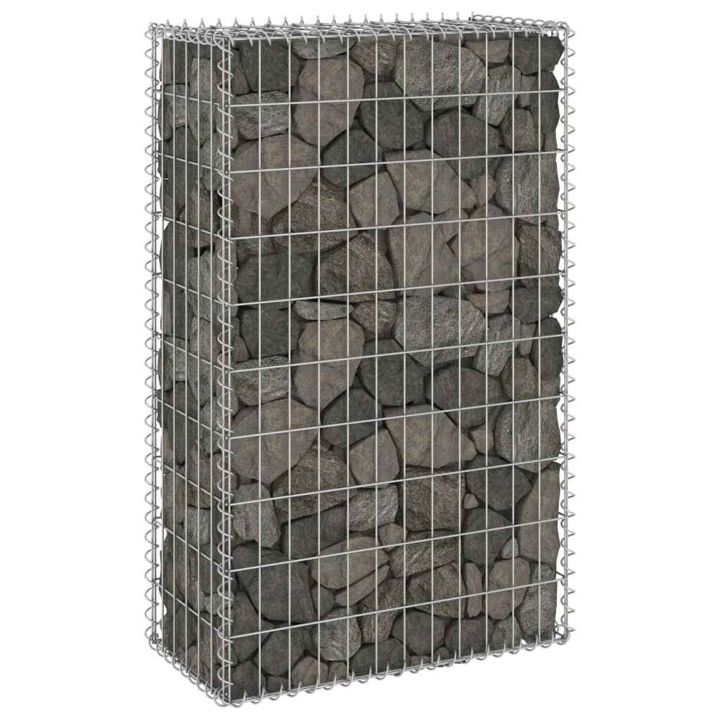 vidaXL Muro gabião com tampas aço galvanizado 60x30x100 cm