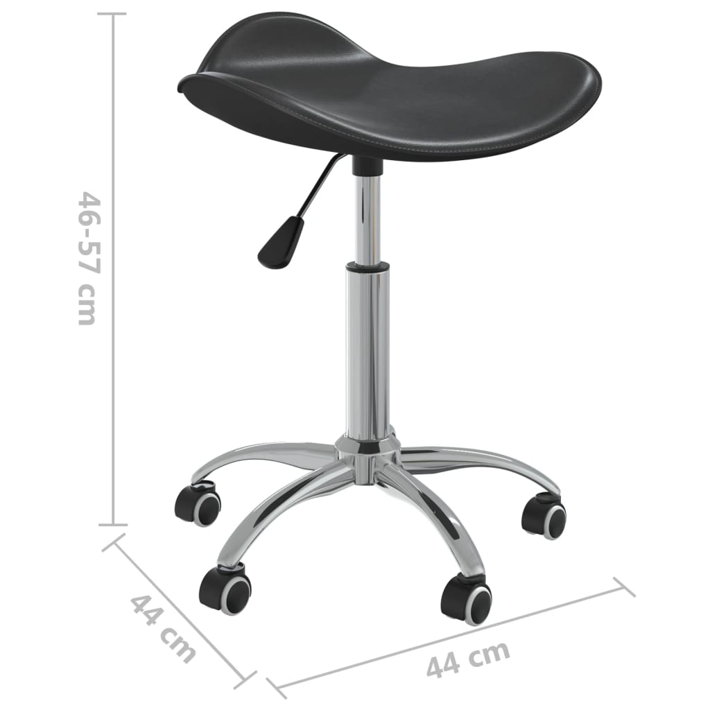 vidaXL Cadeira de escritório couro artificial preto